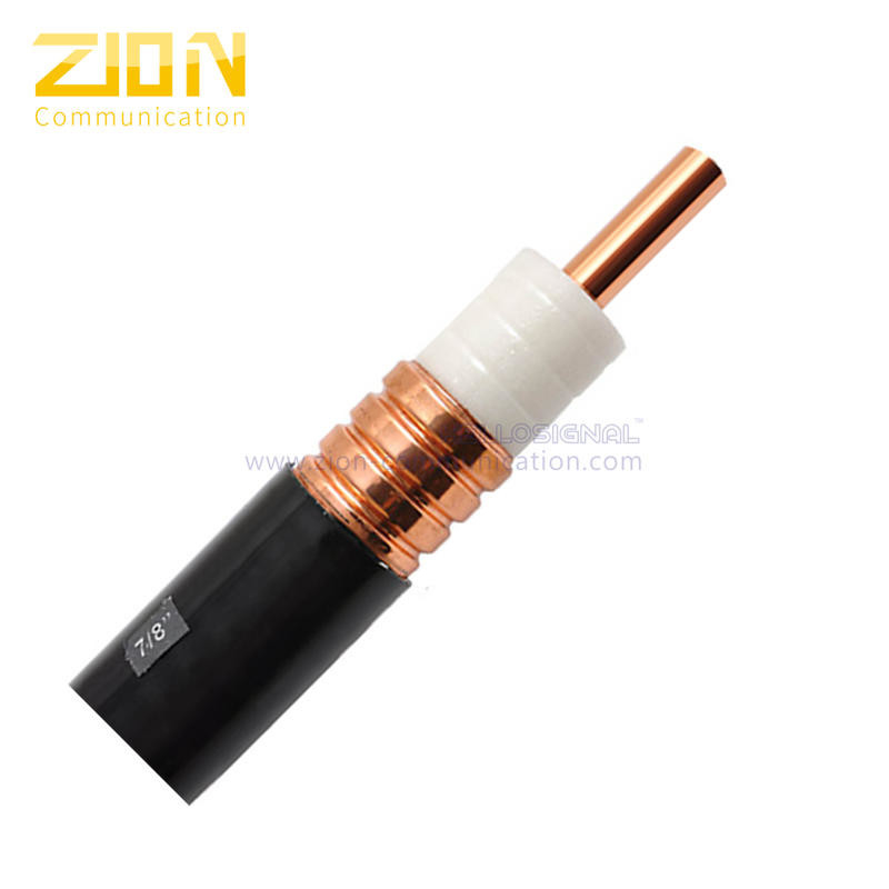 7/8" Low Loss RF Annular Corrugated Copper Tube Corrugated 50 ohm coaxial cable