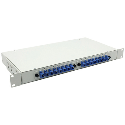 Fiber Optic Splitter 1×16 Rack Mounted ODF Type Single Mode PLC Fiber Optic Splitter with SC Fiber Adapters(7233218)