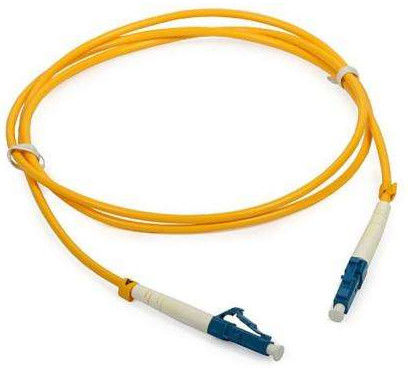 Singlemode LC to LC Simplex Fiber Optic Patch Cord with 3.0mm Yellow PVC Jacket and G.652D or G.657A Fiber Unit