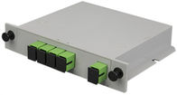 PLC Fiber Splitter 1X4/8/16 LGX , Single Mode , Optic Fiber Splitter with SC/FC/LC/ST Connection
