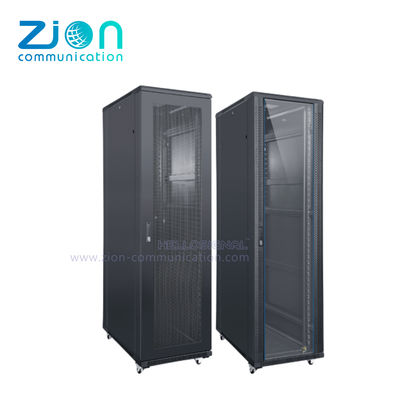 Server Rack Cabinet with 800KG Static Loading Capacity 65% Ventilation Rate and SPCC Cold Rolled Steel for Data Centers