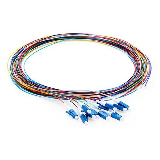 LC UPC 12 Fibers G.652.D Single Mode Unjacketed Color-Coded Fiber Optic Patch Cord FOPT