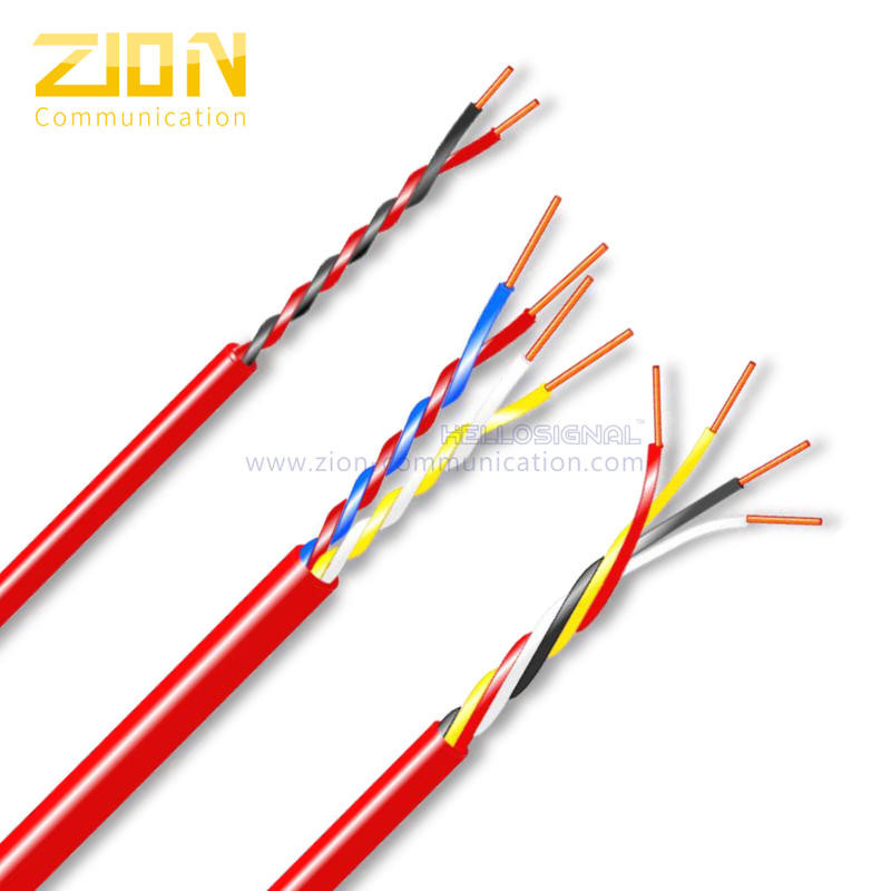 JB-YY Fire Alarm Cable Bare Copper Solid Colored PVC 300m/Spool For Security System