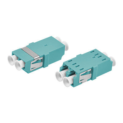 LC OM3 DX One-piece Fiber Optic Adapter with Ceramic or Metal Sleeve and ≤ 0.2dB Alternating Loss for Wide Operating Temperature