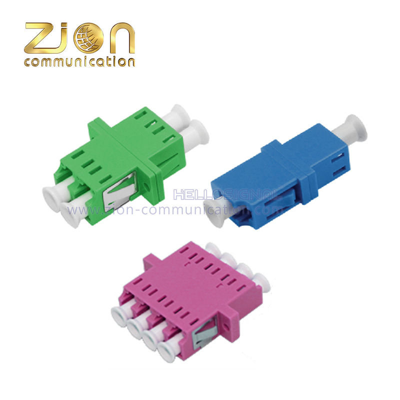 Fiber Optic Adapter LC Adapter with Welding Symmetry Plastic/Hybrid Construction for LC SX/DX/QUAD Applications