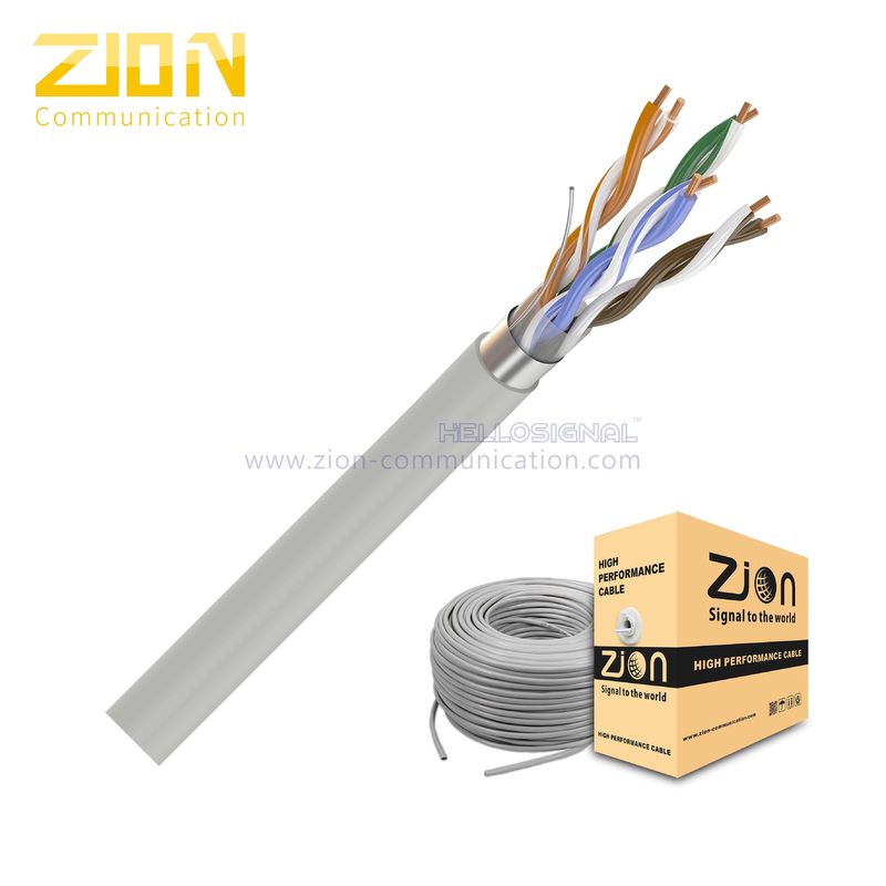 0.50mm Solid Bare Copper FEP Insulation Cat5e Network Cable UL ETL Certified F/UTP CAT5e Indoor Ethernet Cable