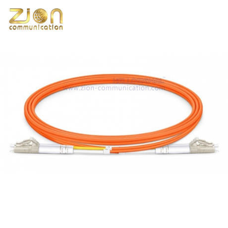 LC UPC to LC UPC Duplex OM2 Multimode PVC Jacket Fiber Optic Patch Cord (FOPC)